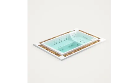 Kauai suorakaiteen muotoinen 7 hengen kylpylä | Aquavia Spa