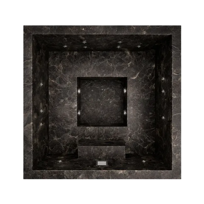 Laatoitettu 220 sisäänrakennettu mosaiikkikylpylä 5 hengelle - Aquavia Spa 2