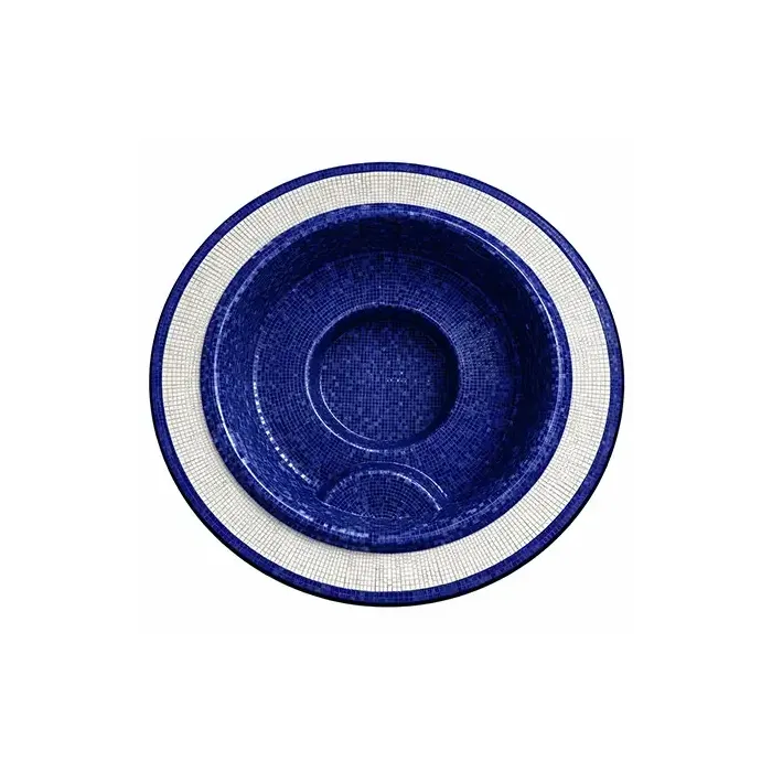 Laatoitettu 280 sisäänrakennettu mosaiikkikylpylä 7 hengelle | Ensiluokkainen rentoutuminen