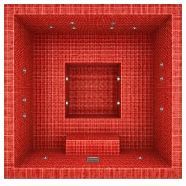 Nedfelt mosaikkspa Tiled 220 for 5 personer – Aquavia Spa 2