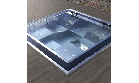 Spa Elegant jacuzzi en acier inoxydable pour 4 personnes - Aquavia Spa