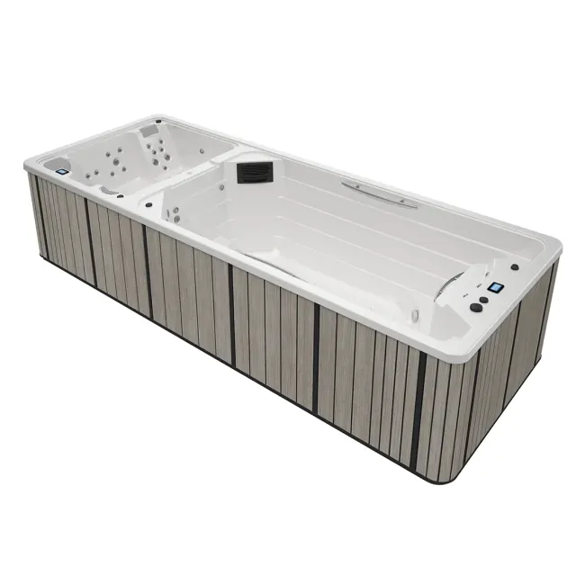 Swimspa Duo , hydromassage en zwemgedeelte - Aquavia Spa 2