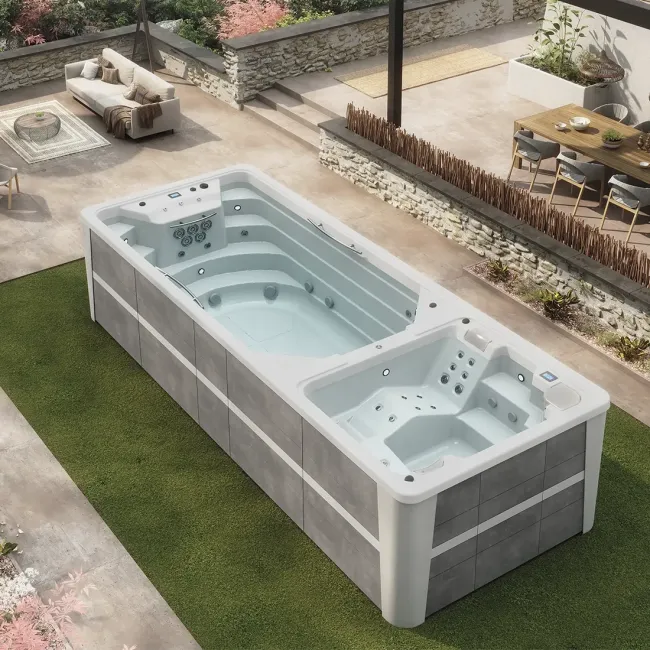 Swimspa Duo , espace hydromassage et nage - Aquavia Spa