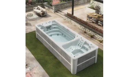 Swimspa Duo , hidromasažna kada i prostor za plivanje - Aquavia Spa