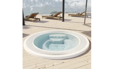 Spa Martinique , ronde jacuzzi voor 6 personen - Aquavia Spa