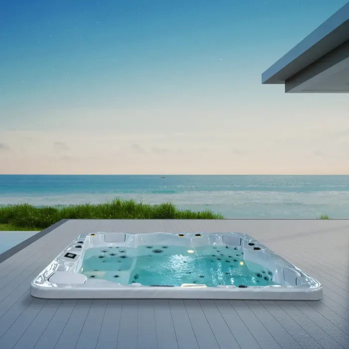 Aqua 8 Spa, innebygd boblebad for 5 personer - Aquavia Spa