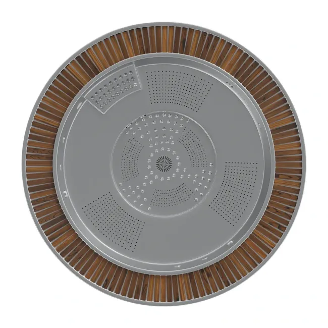 Orbion Spa, pyöreä ruostumattomasta teräksestä valmistettu poreallas 6 hengelle - Aquavia Spa 2