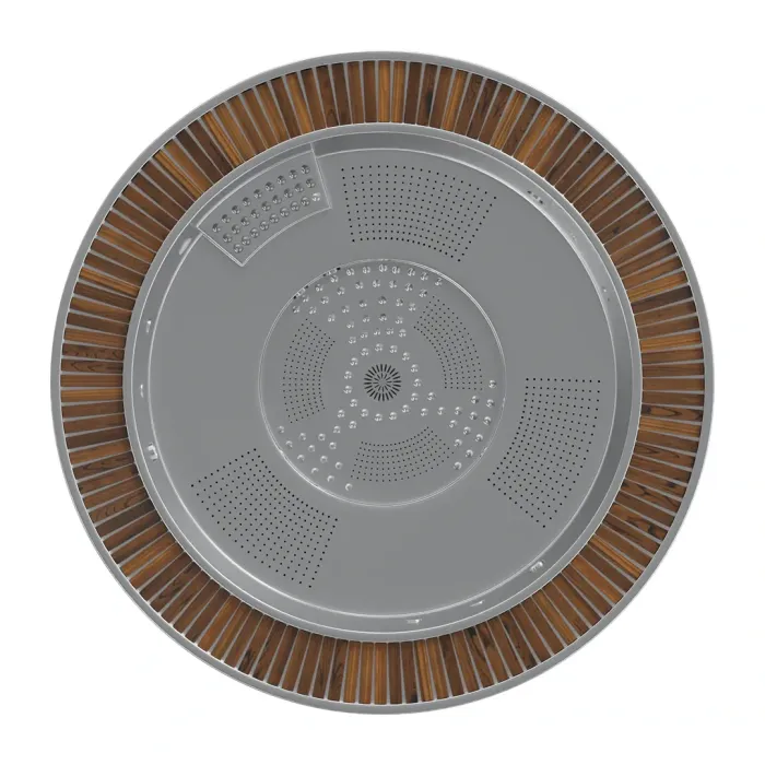 Orbion Spa, pyöreä ruostumattomasta teräksestä valmistettu poreallas 6 hengelle - Aquavia Spa