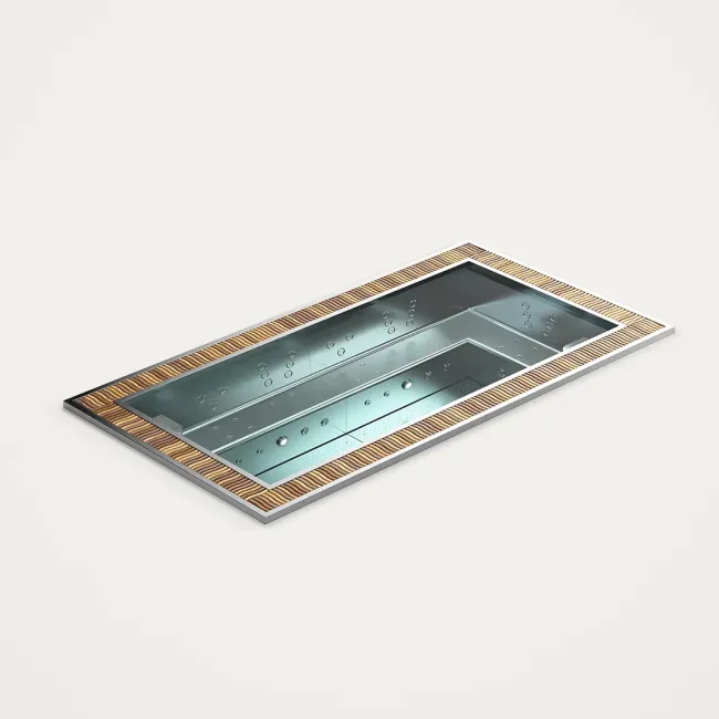 Innoluxe-ruostumattomasta teräksestä valmistettu uima-allas, kapasiteetti 10 hengelle - Aquavia Spa