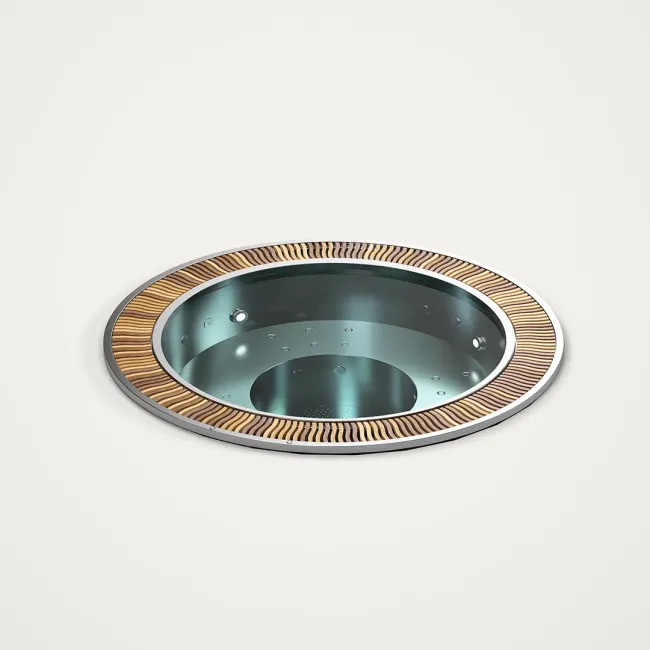 Orbion Spa, Jacuzzi rotonda in acciaio inox per 6 persone - Aquavia Spa