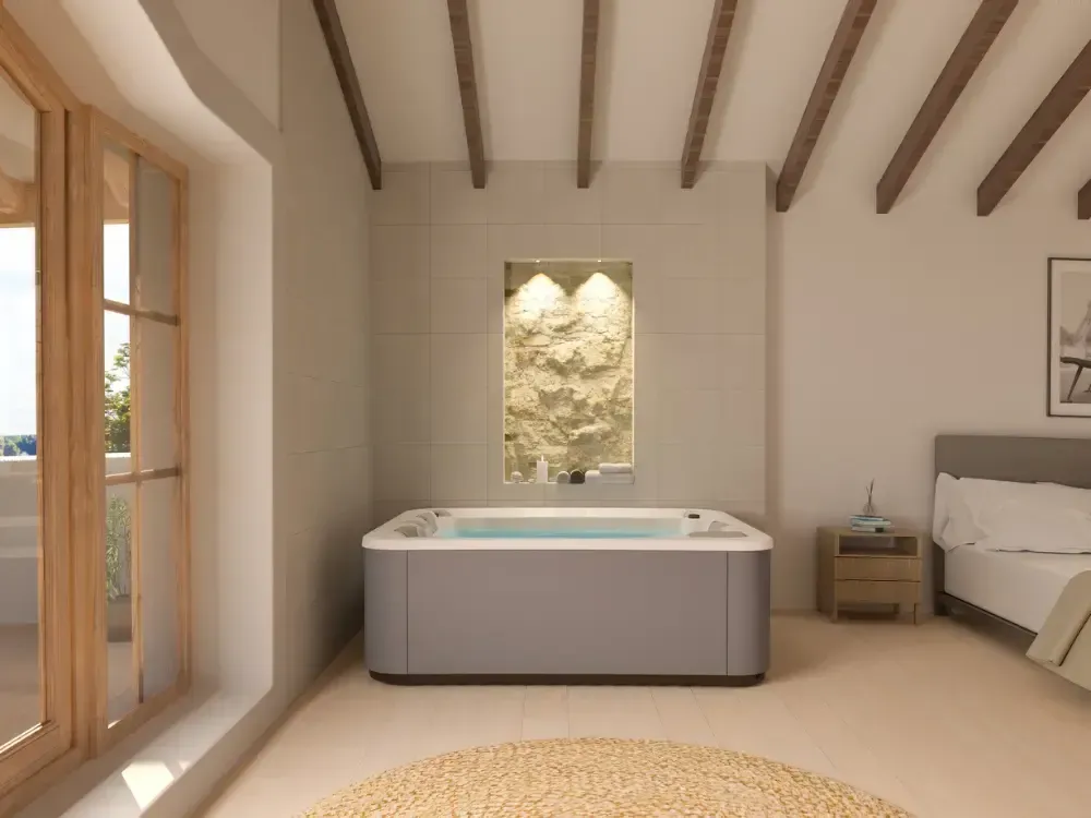 Jacuzzi intérieur 2 places | Luxe et détente à la maison - Aquavia