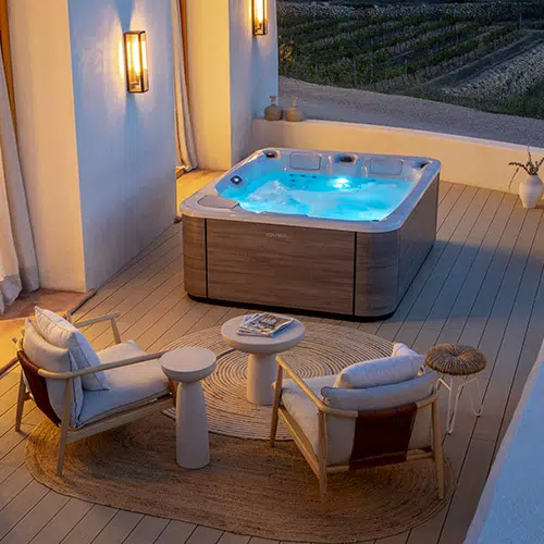 installation av utomhus-Touch Spa