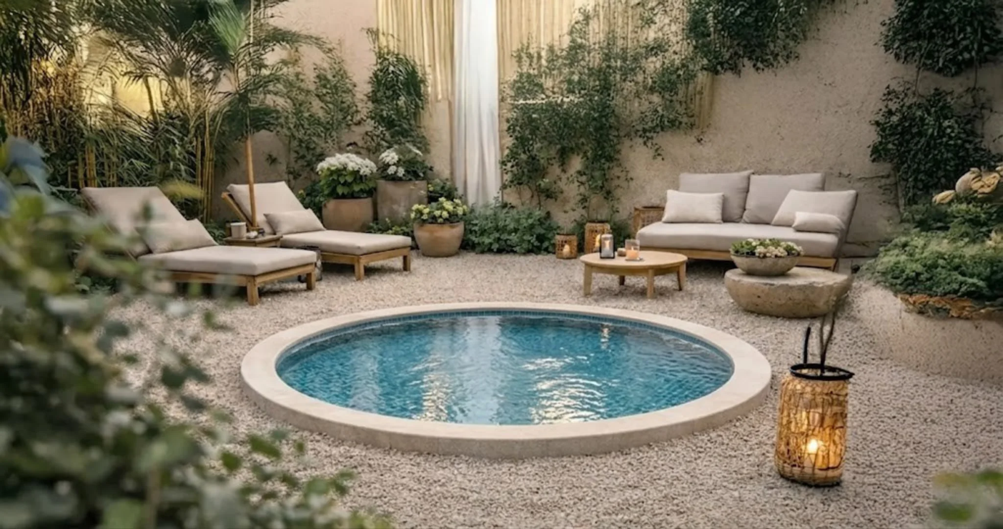Circular mosaic spa Tiled 190 for 5 people | Elegant hydromassage
