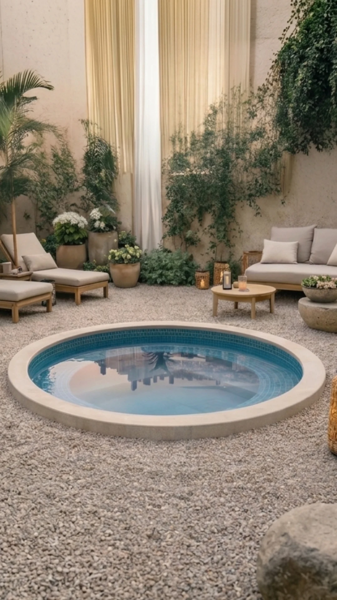 Circular mosaic spa Tiled 190 for 5 people | Elegant hydromassage