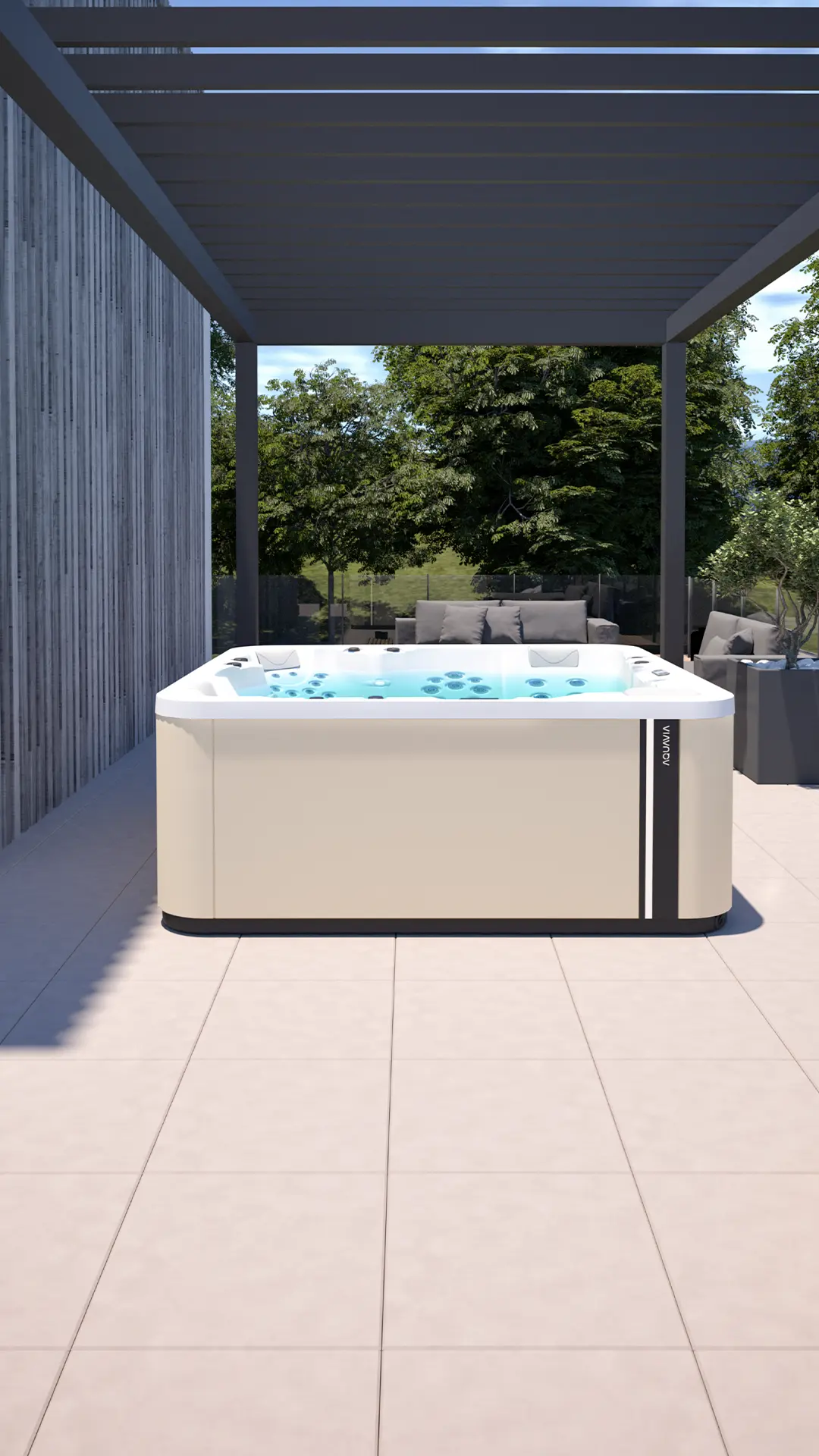 Spa Velvet , jacuzzi incorporat cu 5 locuri - Aquavia Spa