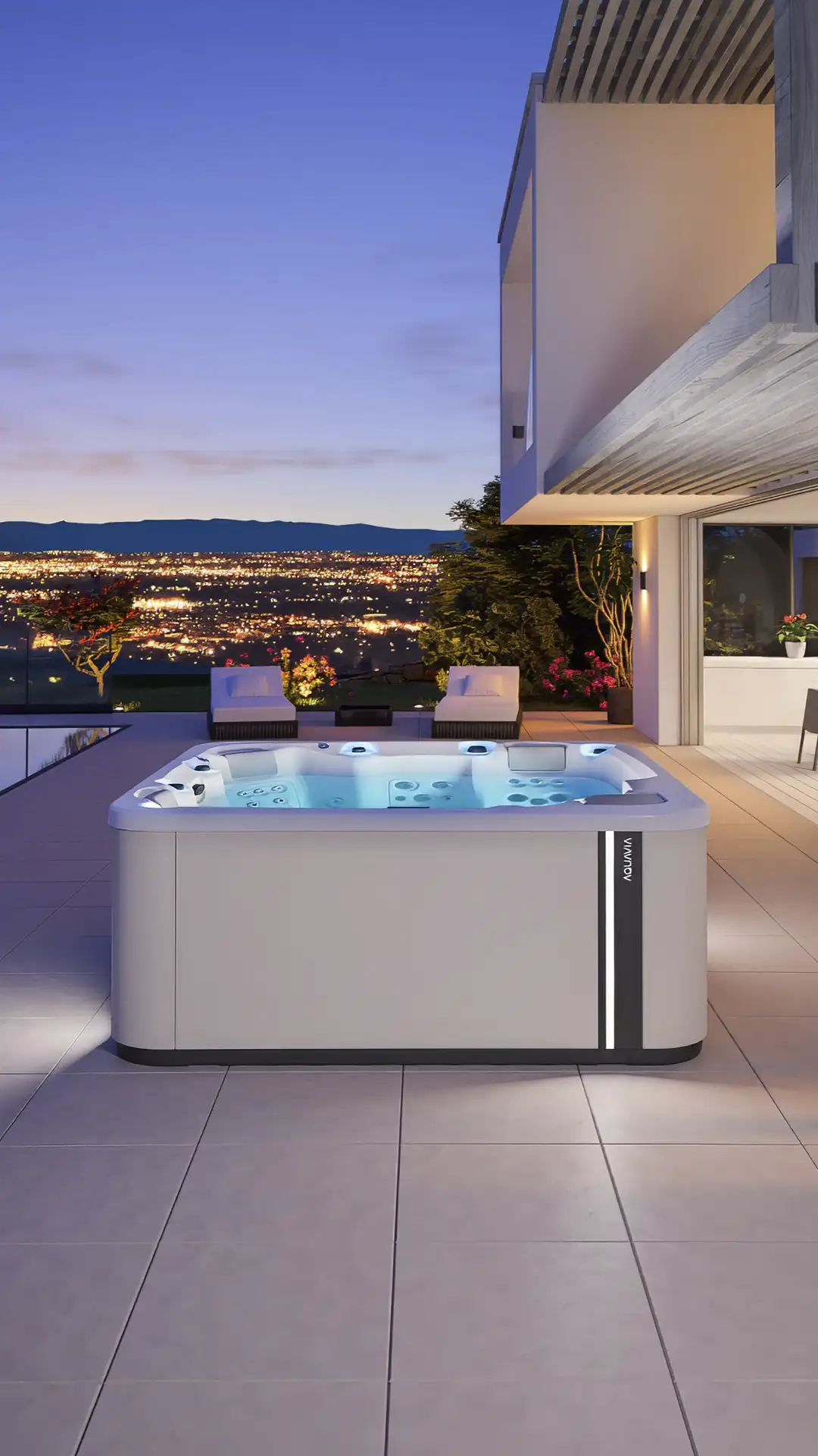 Essence Spa, 5-seater outdoor or indoor jacuzzi - Aquavia Spa