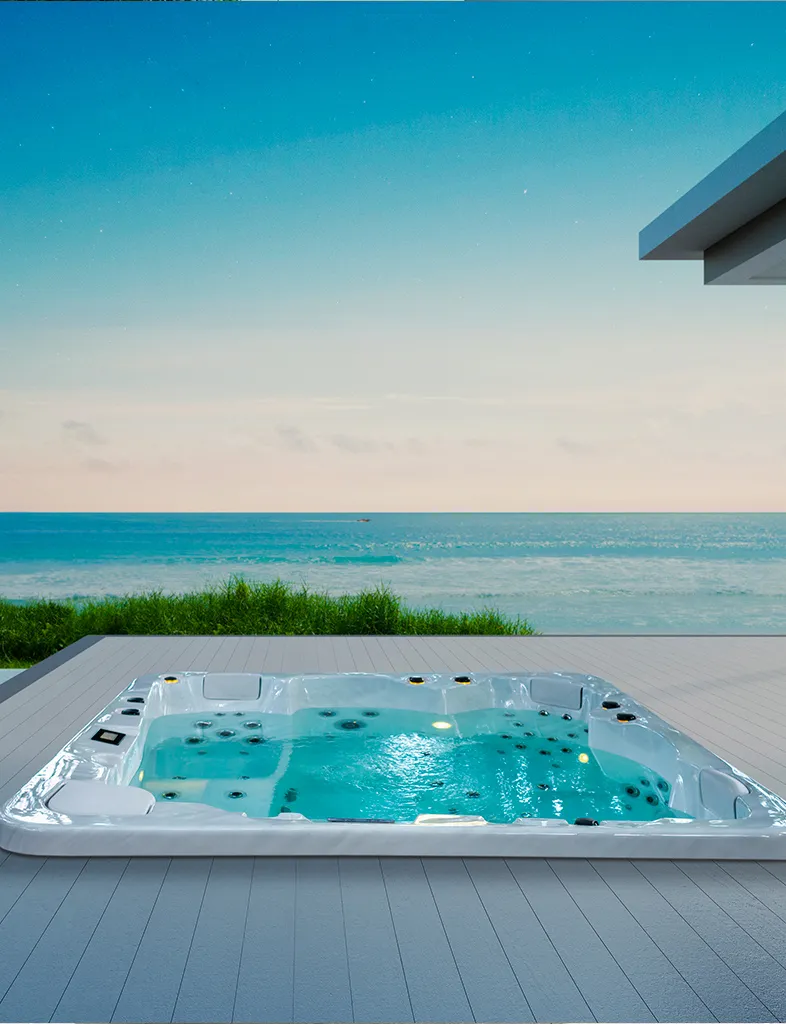Spa Aqua 8 , built-in jacuzzi for 5 people - Aquavia Spa