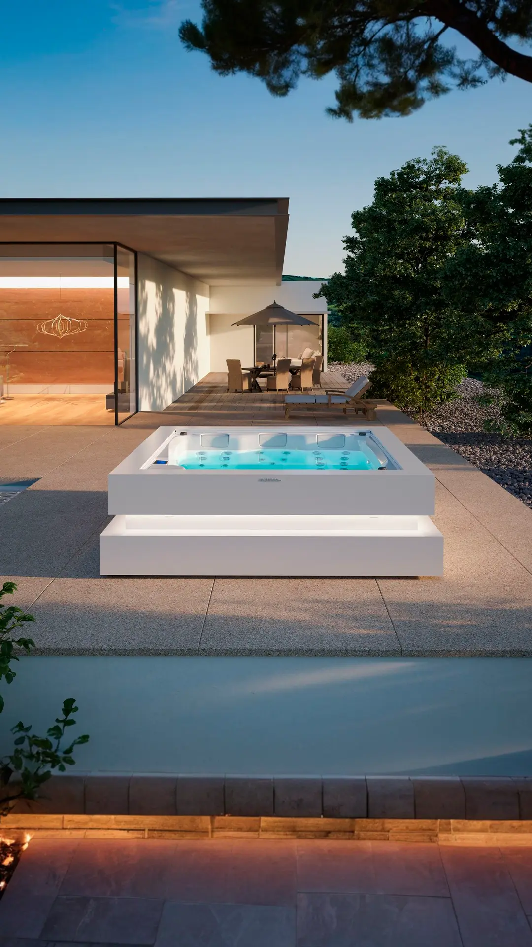 Serenity Spa, 5-seater indoor and outdoor jacuzzi - Aquavia Spa