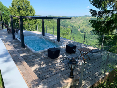 Så här integrerar du ett swim spa i din trädgård: inspiration och tips